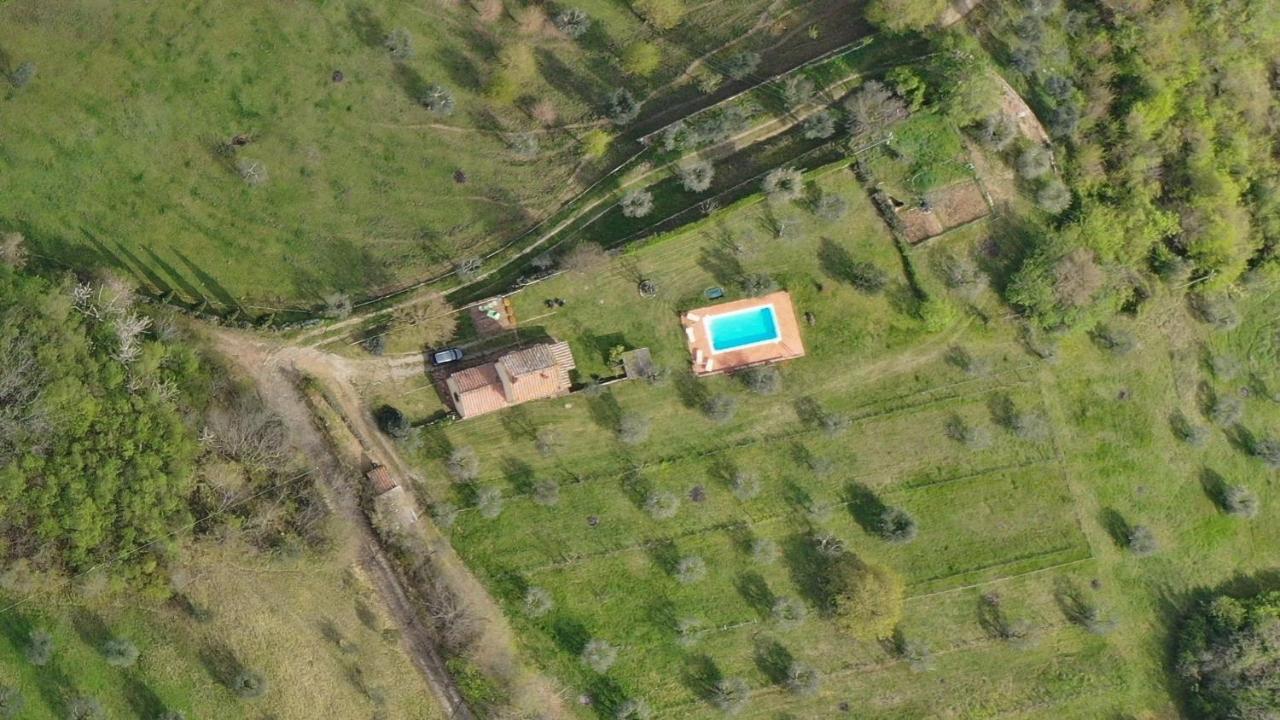 Villa San Regolino whit private pool Radicondoli Esterno foto