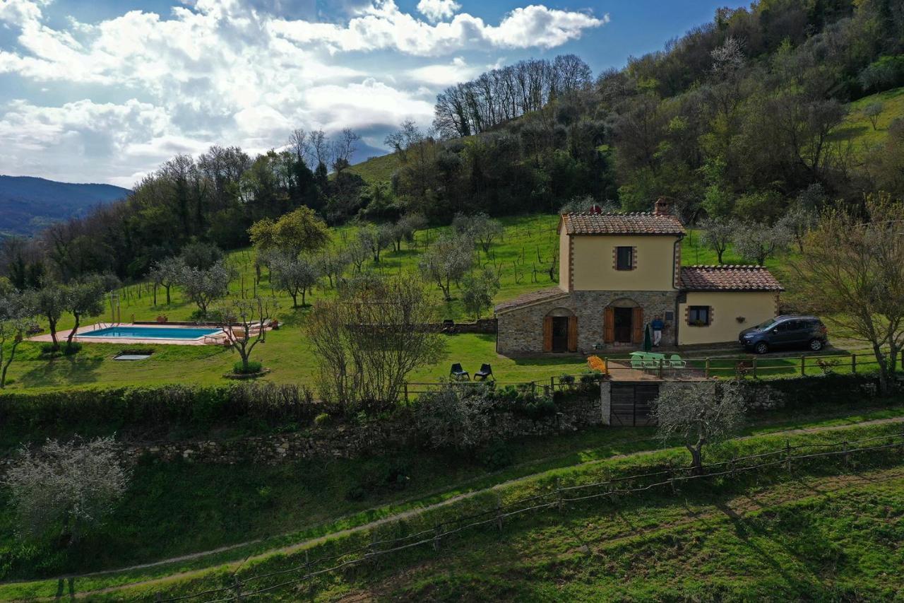 Villa San Regolino whit private pool Radicondoli Esterno foto